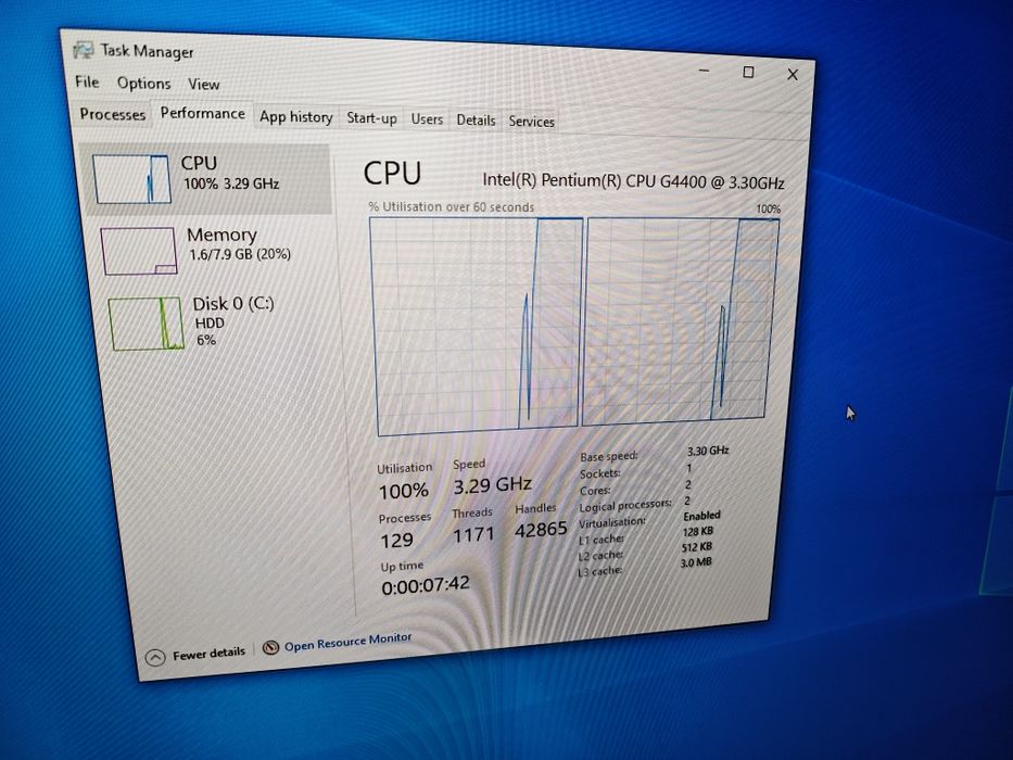 Компютър Intel3.30 Ram 8 Gb