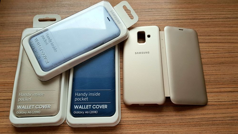Husa Originala Flip wallet activa Samsung Galaxy A6 si A6+ plus Noua!