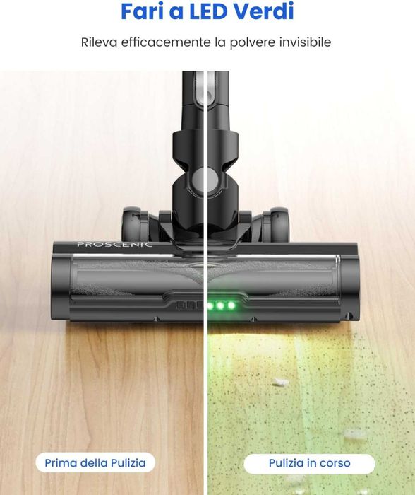 Вертикална прахосмукачка Proscenic P13 Animal 45kPa до 45мин работа