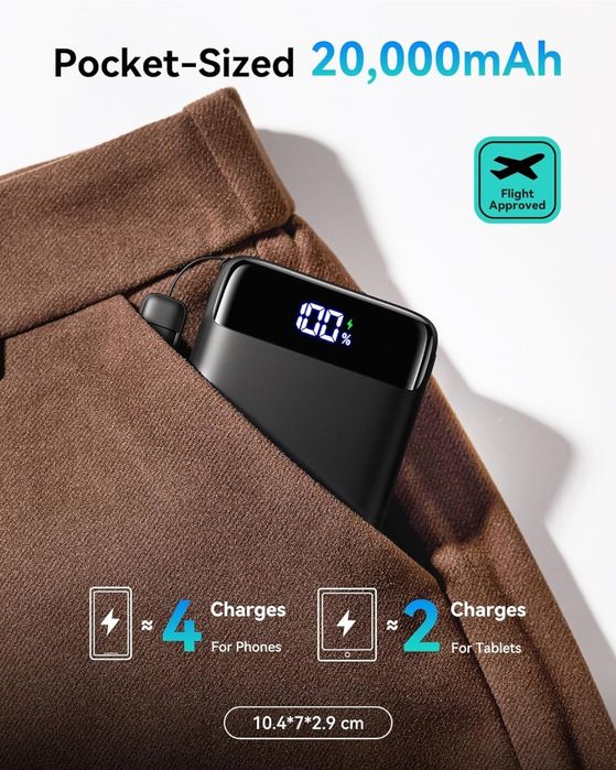 Baterie acumulator externa INIU  20.000 mAh sigilata