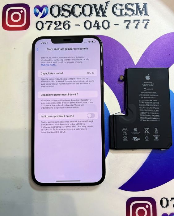 [OEM] Apple Acumulator iPhone 12/13/14/15 Fără Erori ! Garanție