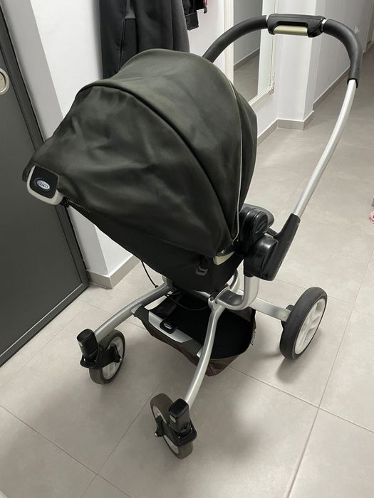 Carut Graco symbio 3 in 1 (landou, scoica si partea sport)+baza scoica