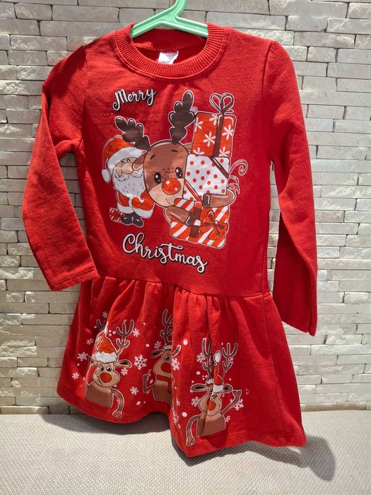 Коледна рокля за момиче 5-6 г