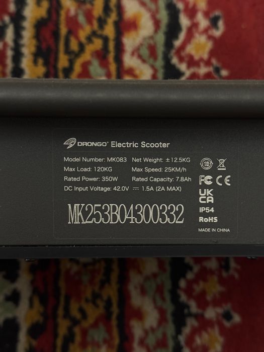 Электросамокат Drongo новый