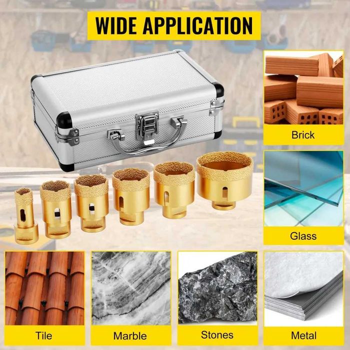 Боркорони с премиум диамантено покритие за твърда керамика 20-68мм