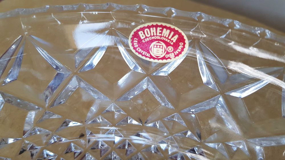 Set boluri cristal Bohemia 7 piese