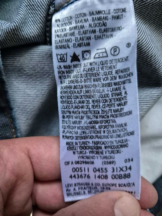 Blugi bărbați Levi's 511, W31 L34, purtați de 3 ori
