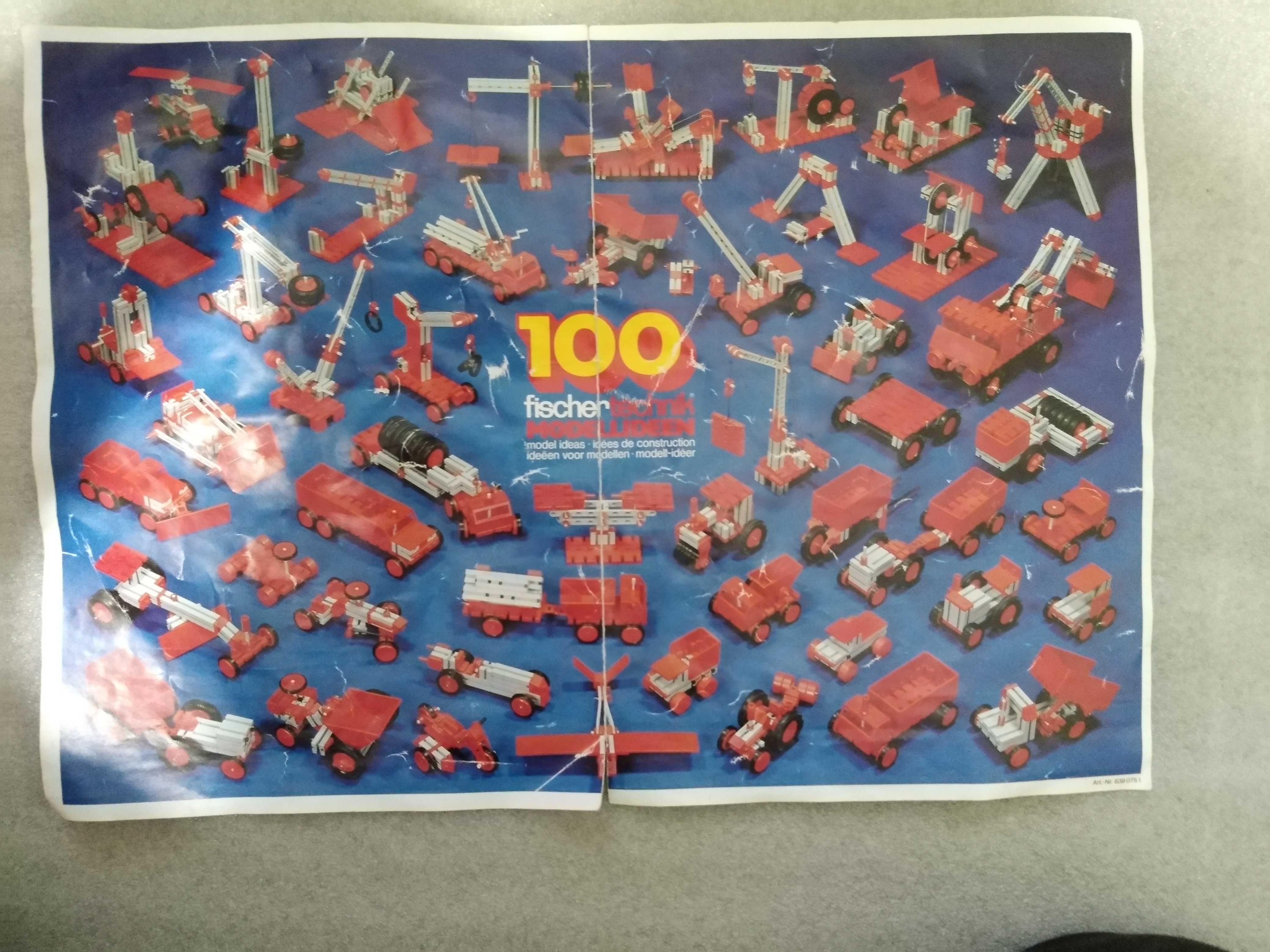 Joc de asamblare -constructii Fischer Technik cu peste 1000 de piese