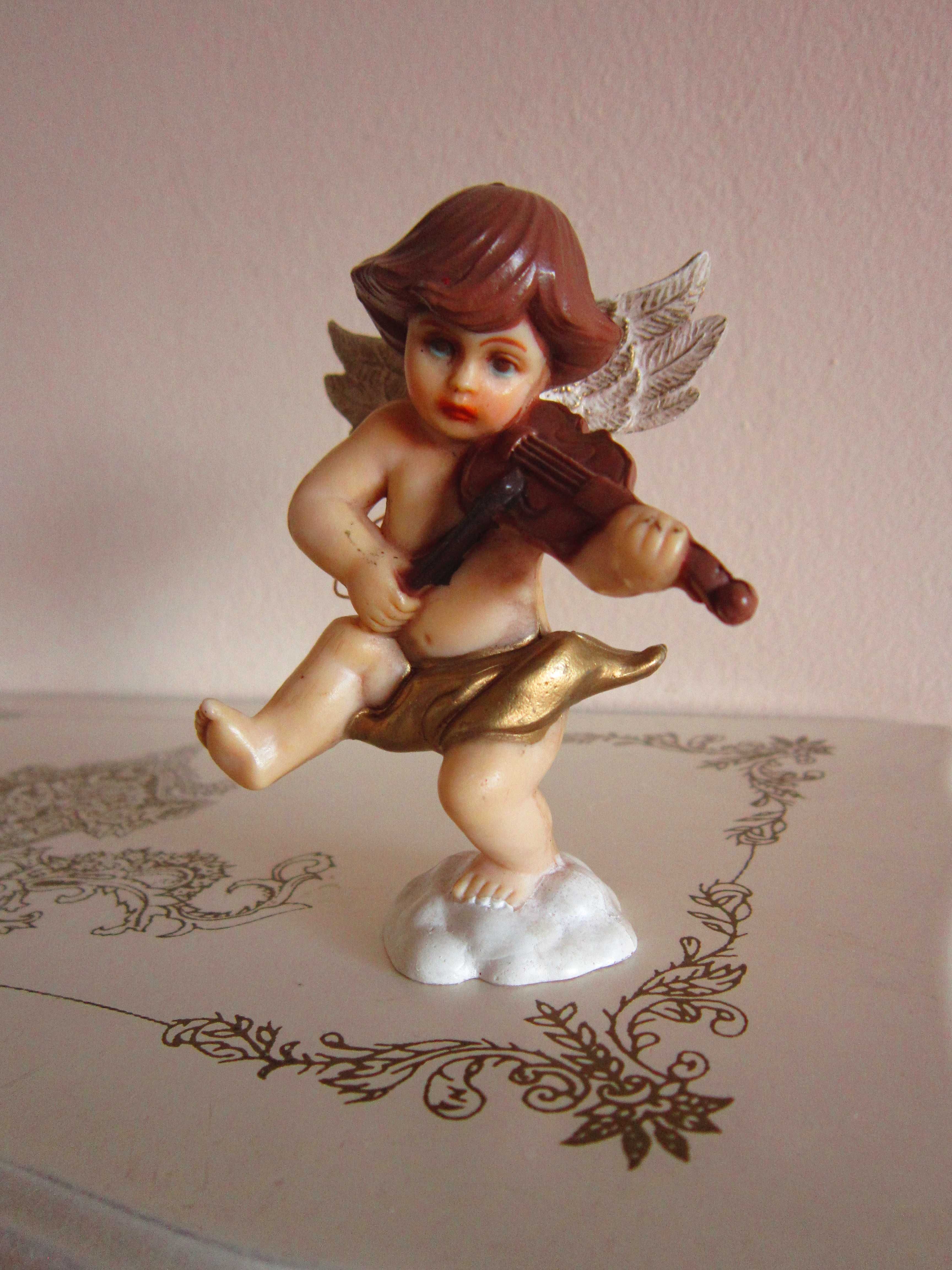 cadou rar Inger mic cu vioara figurina vintage Germania anii '60