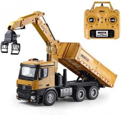 RC Радиоуправляемый грузовик самосвал-погрузчик HUINA 1575масштаб 1:14