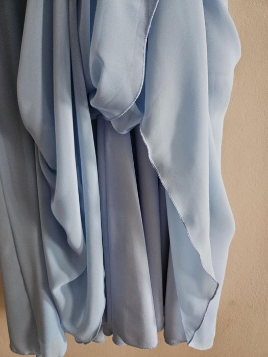 Светло синя официална рокля