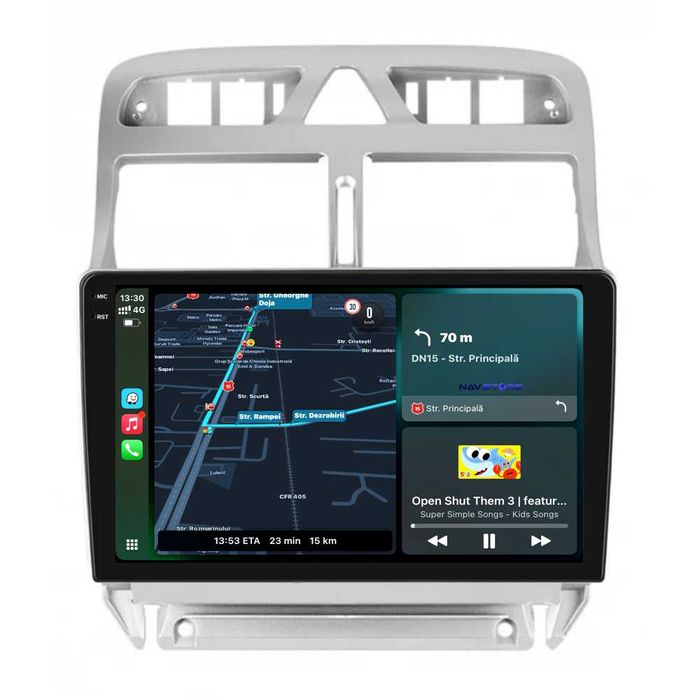 Navigatie Dedicata Android Peugeot 307 (2000-2013), Bluetooth, Carplay