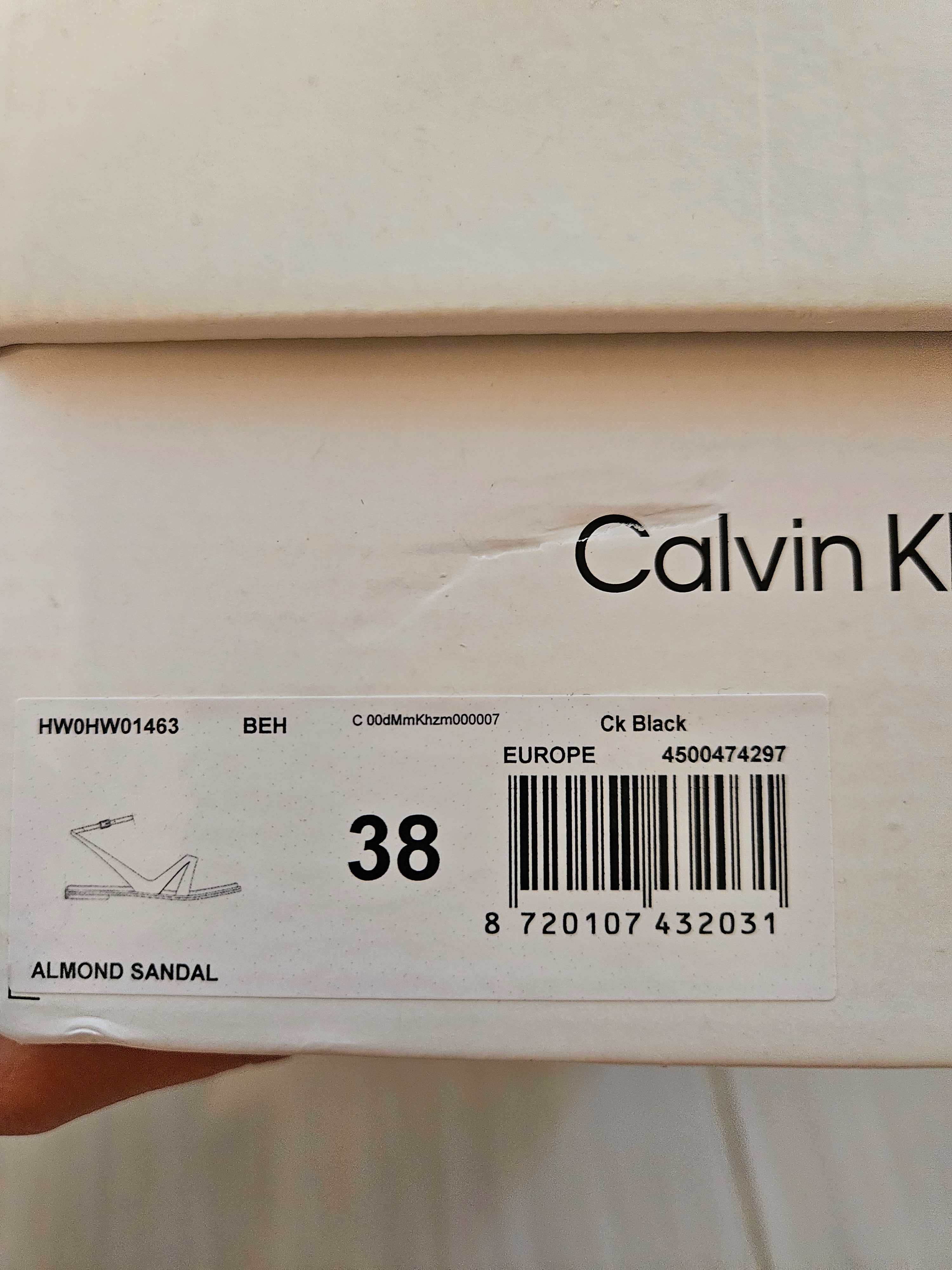 Елегантни черни сандали Calvin Klein 38 номер