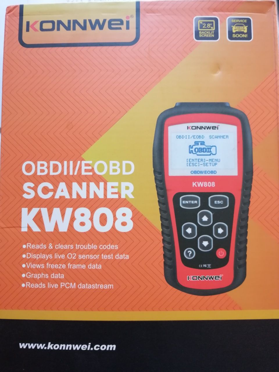 Scanner OBD Konnwei KW808