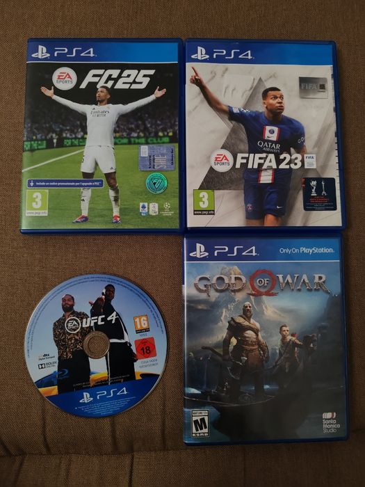 Fc23 Fc25 UFC4 God of  War PS4