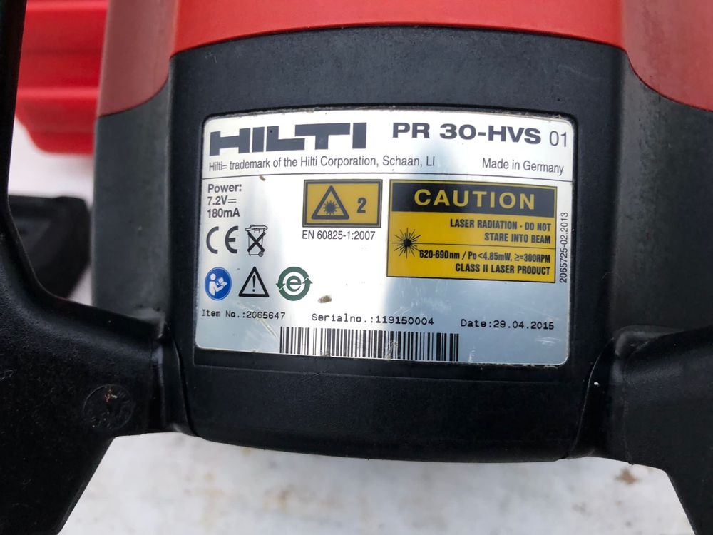 Nivela Laser Rotativa Hilti PR 30-HVS Fabricatie 2015