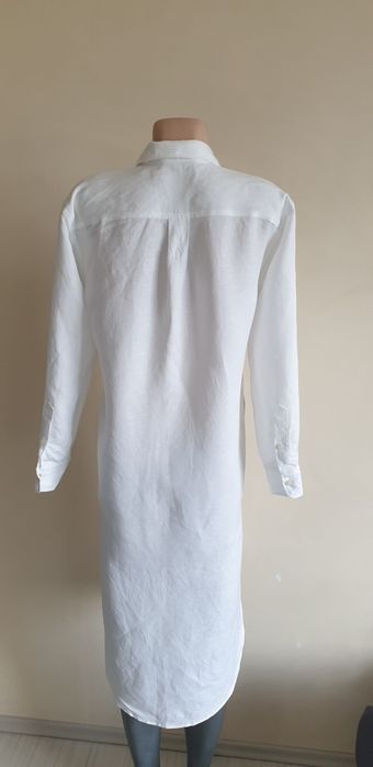 POLO Ralph Lauren Лен Shirtdress Size 0 /S НОВО ОРИГИНАЛ Дамска Ленена