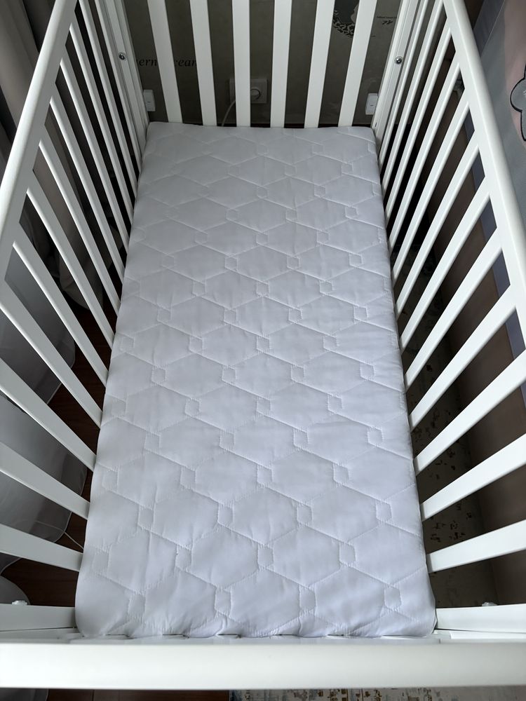 Patut AnneBebe CoSleeper cu roti + saltea cocos