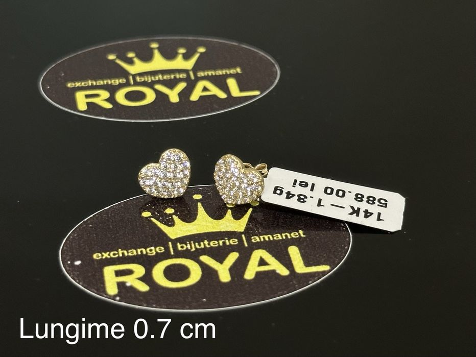 Bijuteria Royal: Cercei aur 14k/1.34 gr