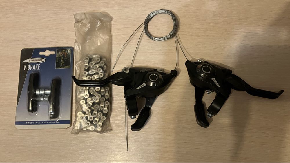 Цепь для велосипеда, тормоза V-brake, переключателя скоростей