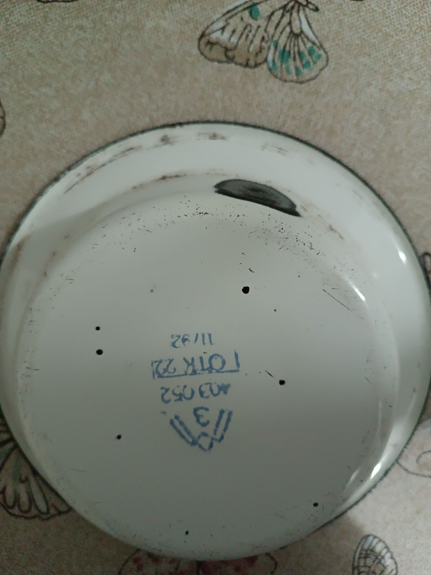 Чашка миска эмаль советская старинная