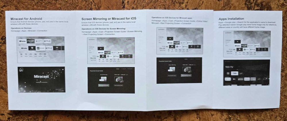 Мини смарт лед проектор