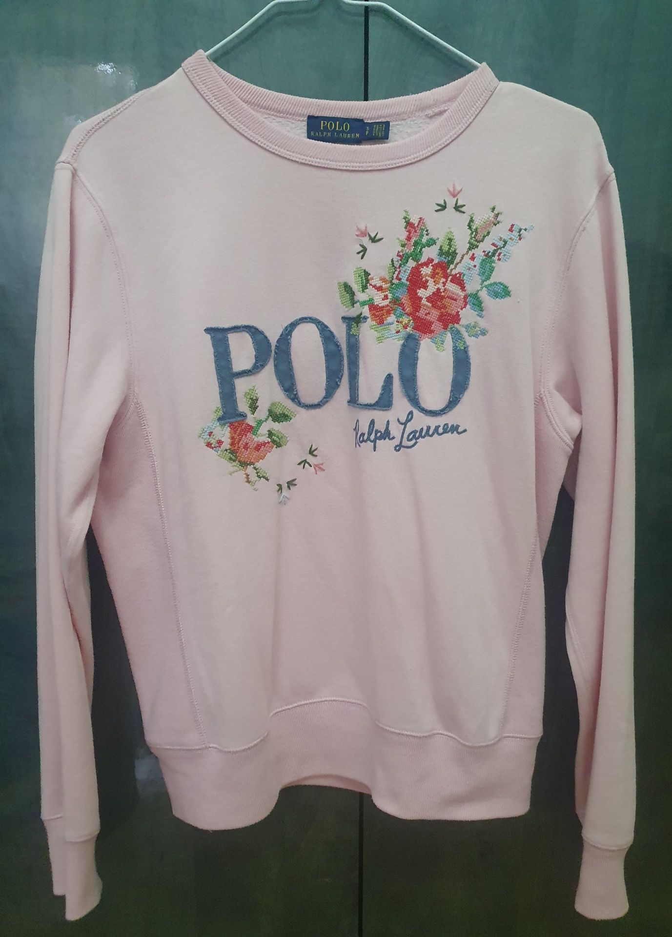 Jumper/Bluza/Hanorac/Top Polo Ralph Lauren Roz Cu Broderii 36/S