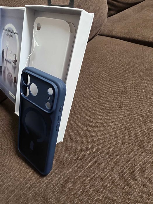 Калъф за iPhone 17 Pro Max - матирано син