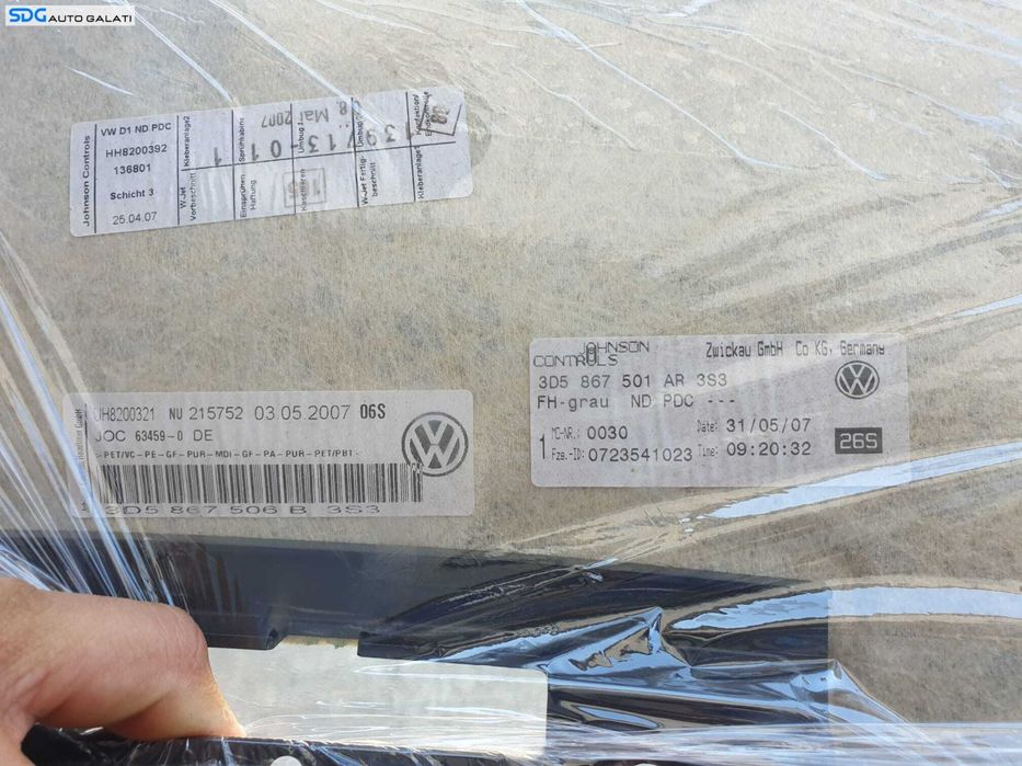 Capitonaj Plafon Tapiterie Interior Tavan Volkswagen Phaeton 2002 - 2016 Cod 3D5867501AR