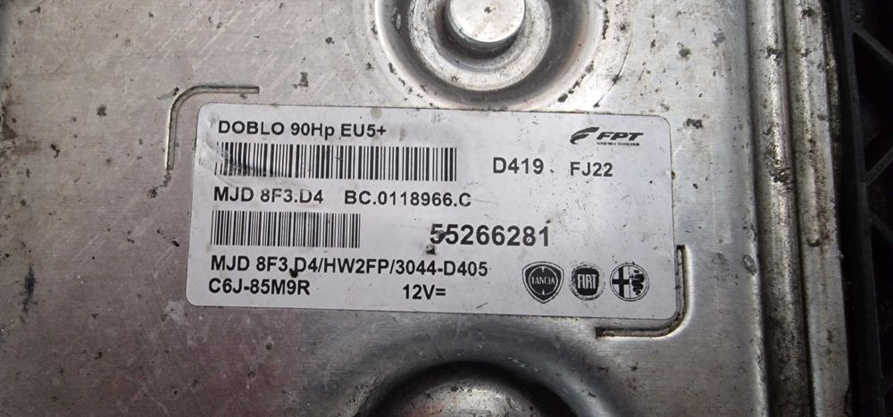 Calculator Motor ECU Fiat Doblo Opel Combo 1.3JTD Euro 5 cod 55266281