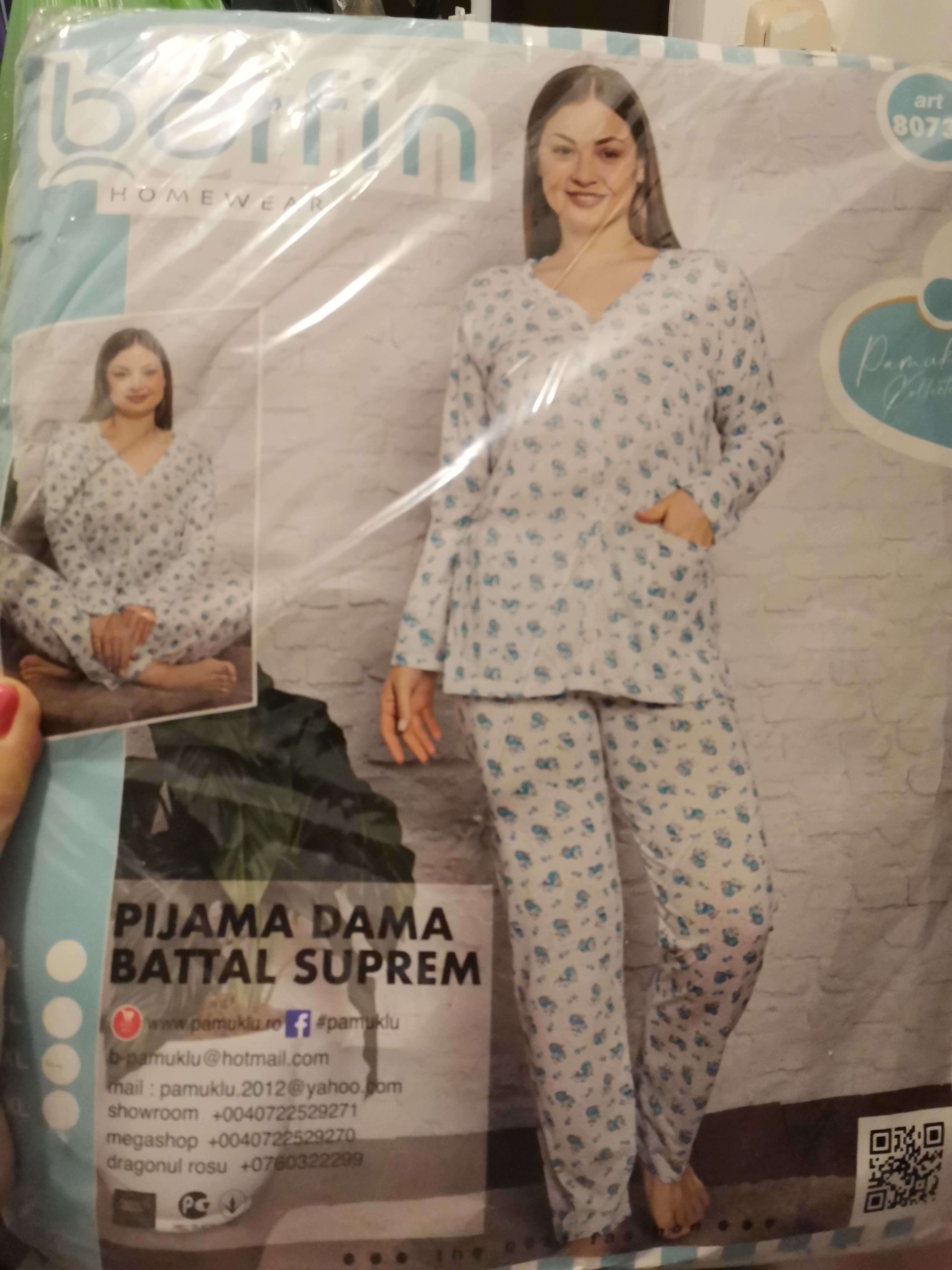 Pijamale dama bumbac 2XL și 3XL