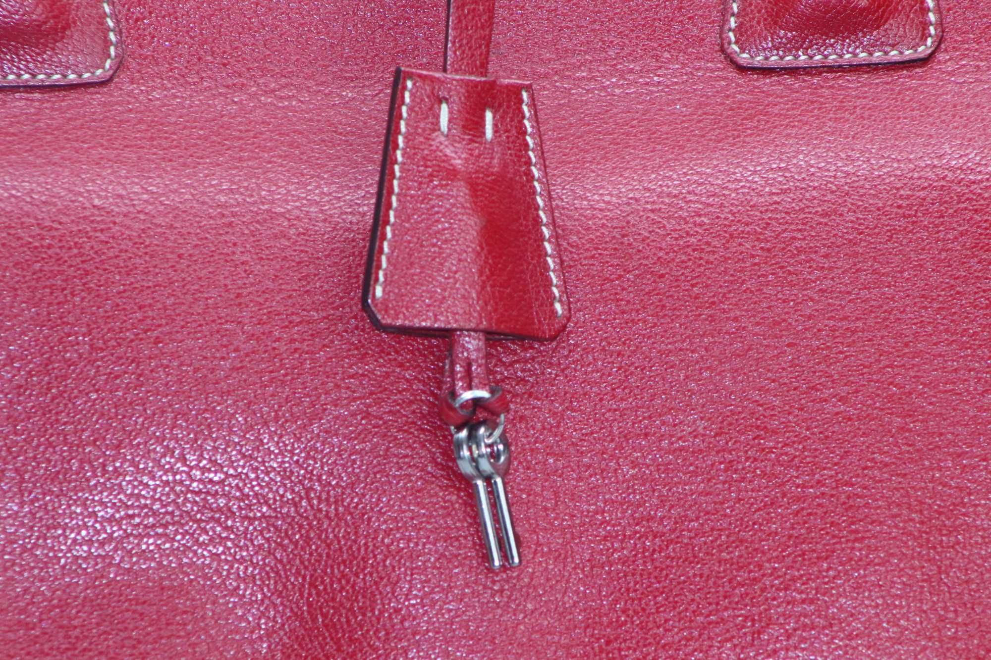 Geanta Prada Madras Cerniera RUBINO RED doctor's bag