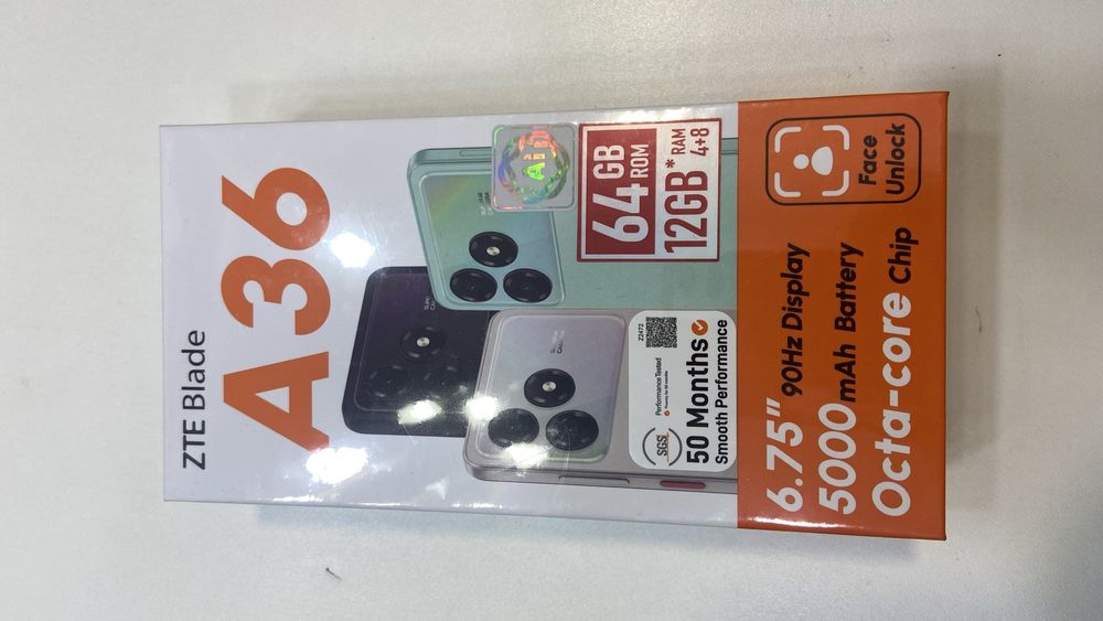 Продам новый смартфон ZTE A36