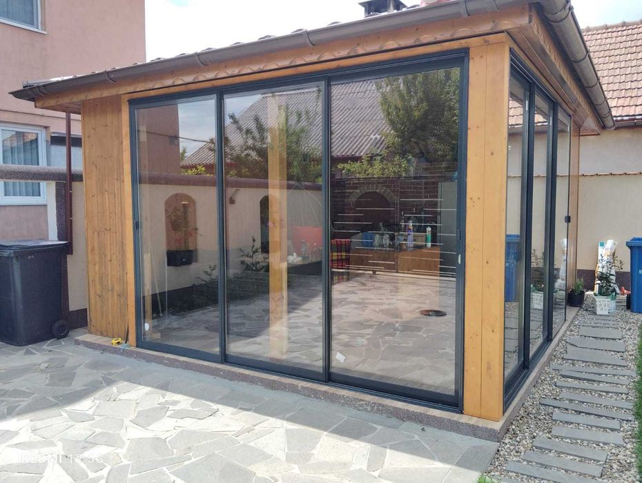 EDISTAR Sistem închidere balcon/terasa geamuri glisante termopan ICS