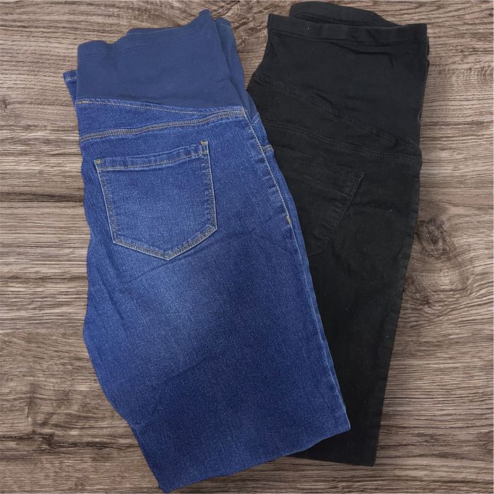 Дънки за бременни EU40 сини и черни