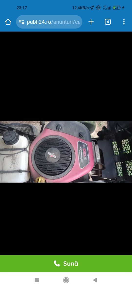 Tractoras gazon Blissar GE 130