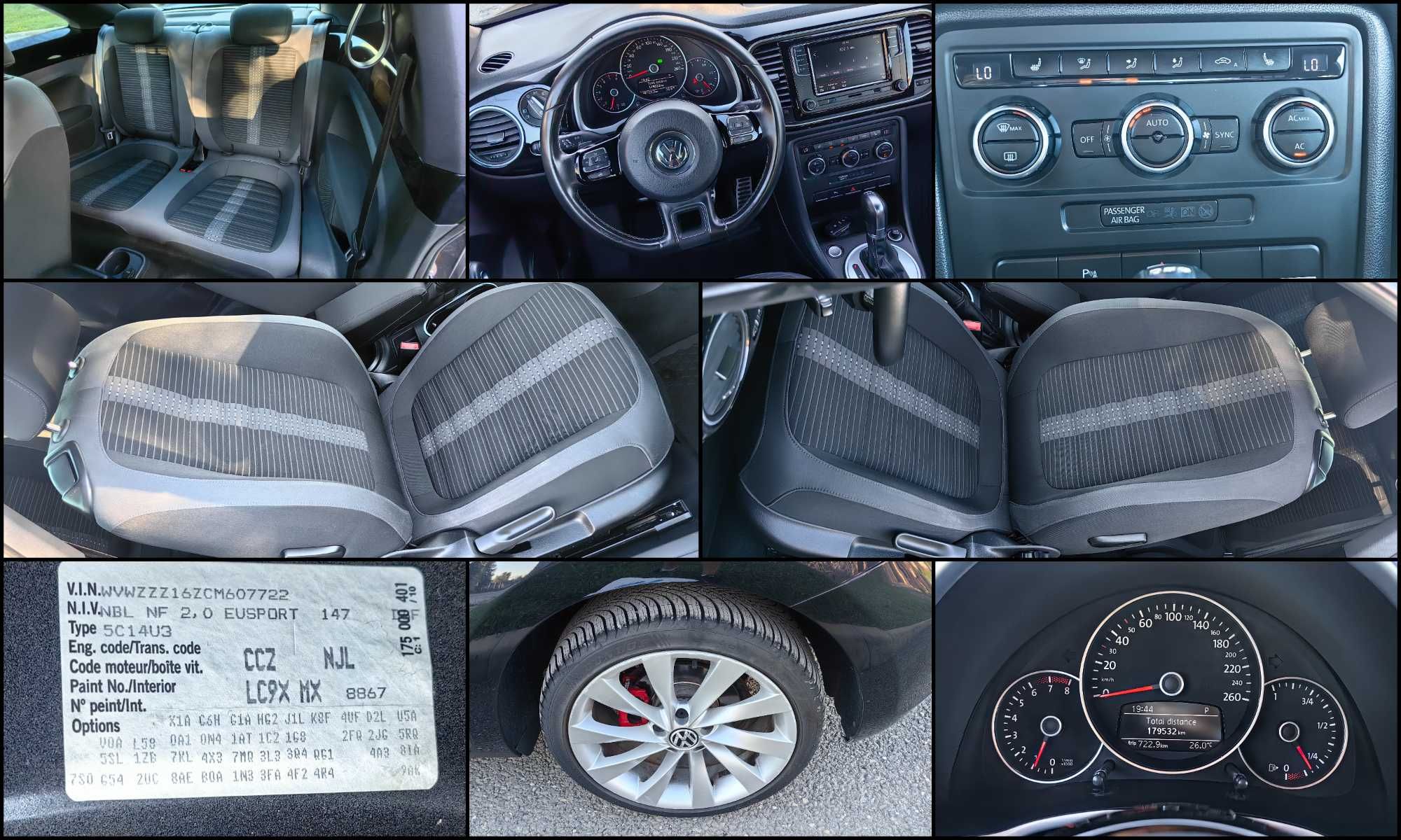VW Beetle, 200CP, DSG, Keyless Entry/Go, Jante 18", Senzori