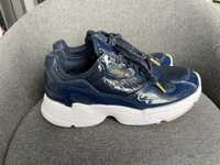 Дамски маратонки Adidas Falcon, тъмно сини, лачени, 39 номер