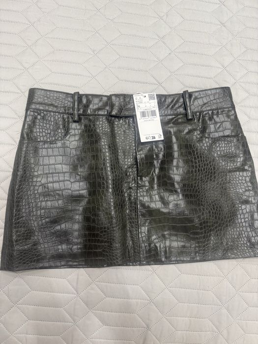 Пола- Mango- Animal print effect mini skirt