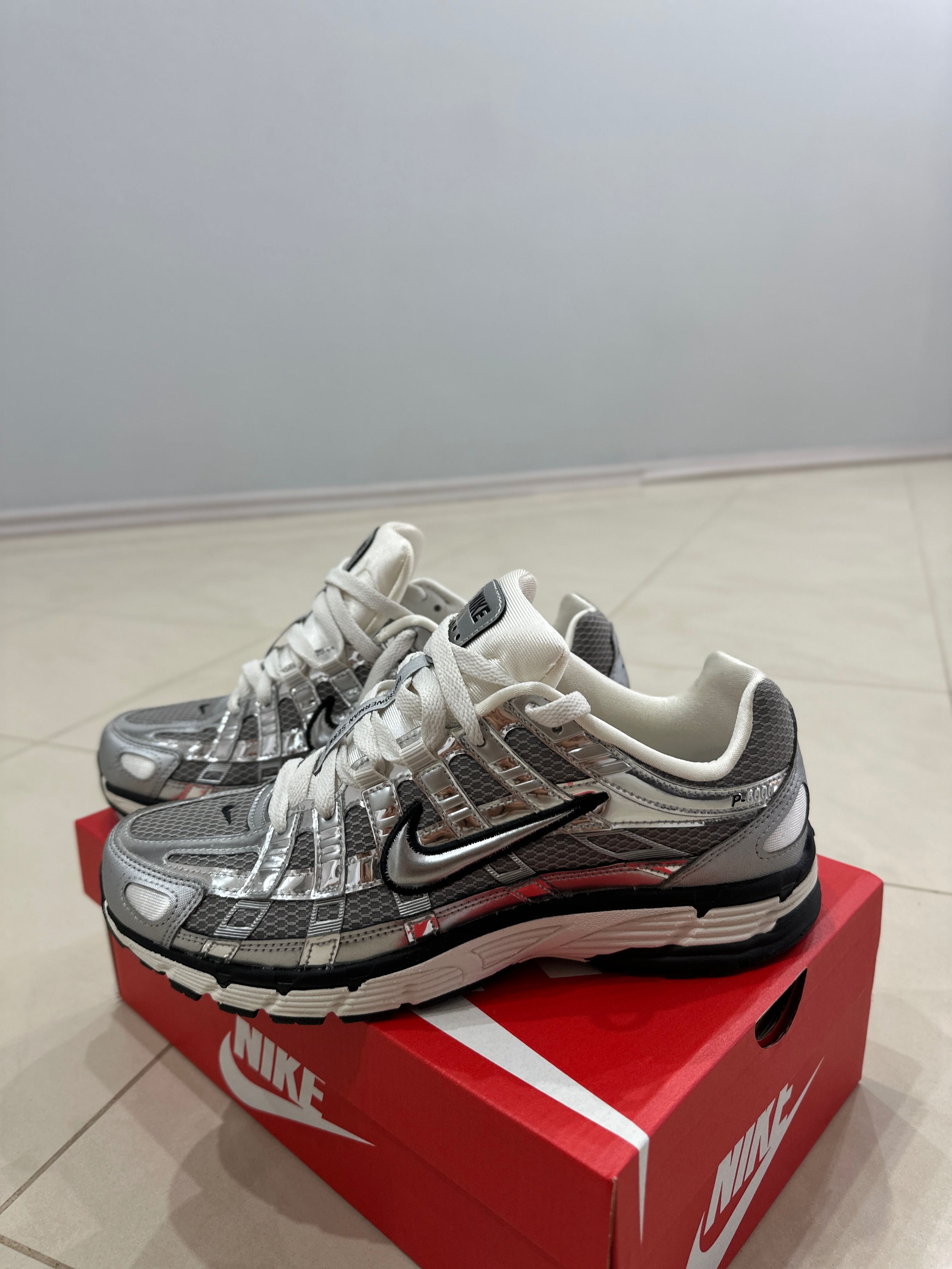 NIKE P-6000 Metallic Silver