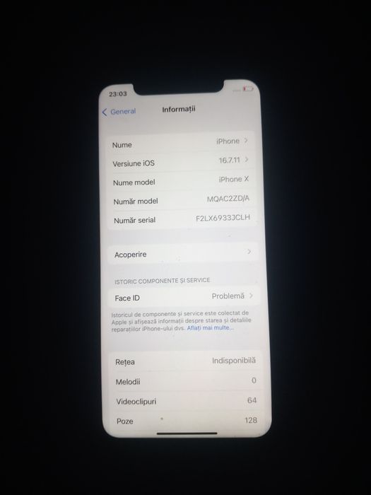 Iphone X în stare de funcționare