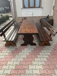 Masa rustica din lemn de pin