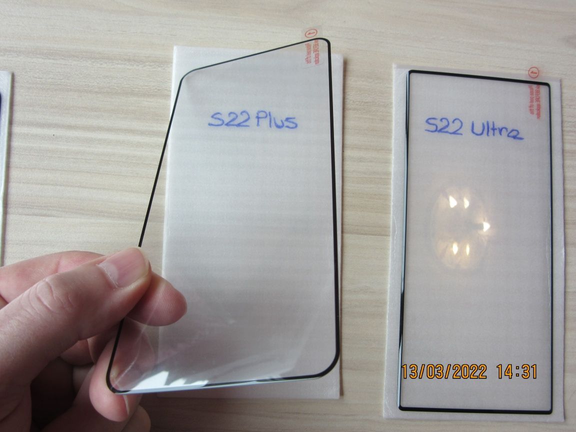 5D ЦЯЛО ЛЕПИЛО Стъклен протектор Samsung Galaxy S22 S21 Ultra Plus +