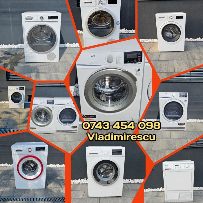 Masina de spălat uscator de rufe aeg bosch siemens Miele