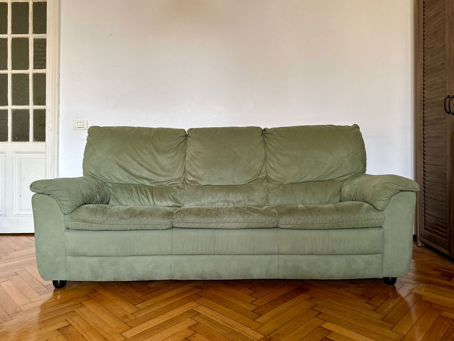 Canapea 3 locuri material de catifea, 205cm