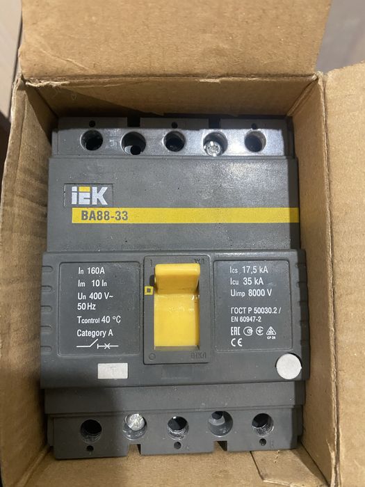 IEK автоматический выключатель 3P 160 A, 35 кА, 400 В