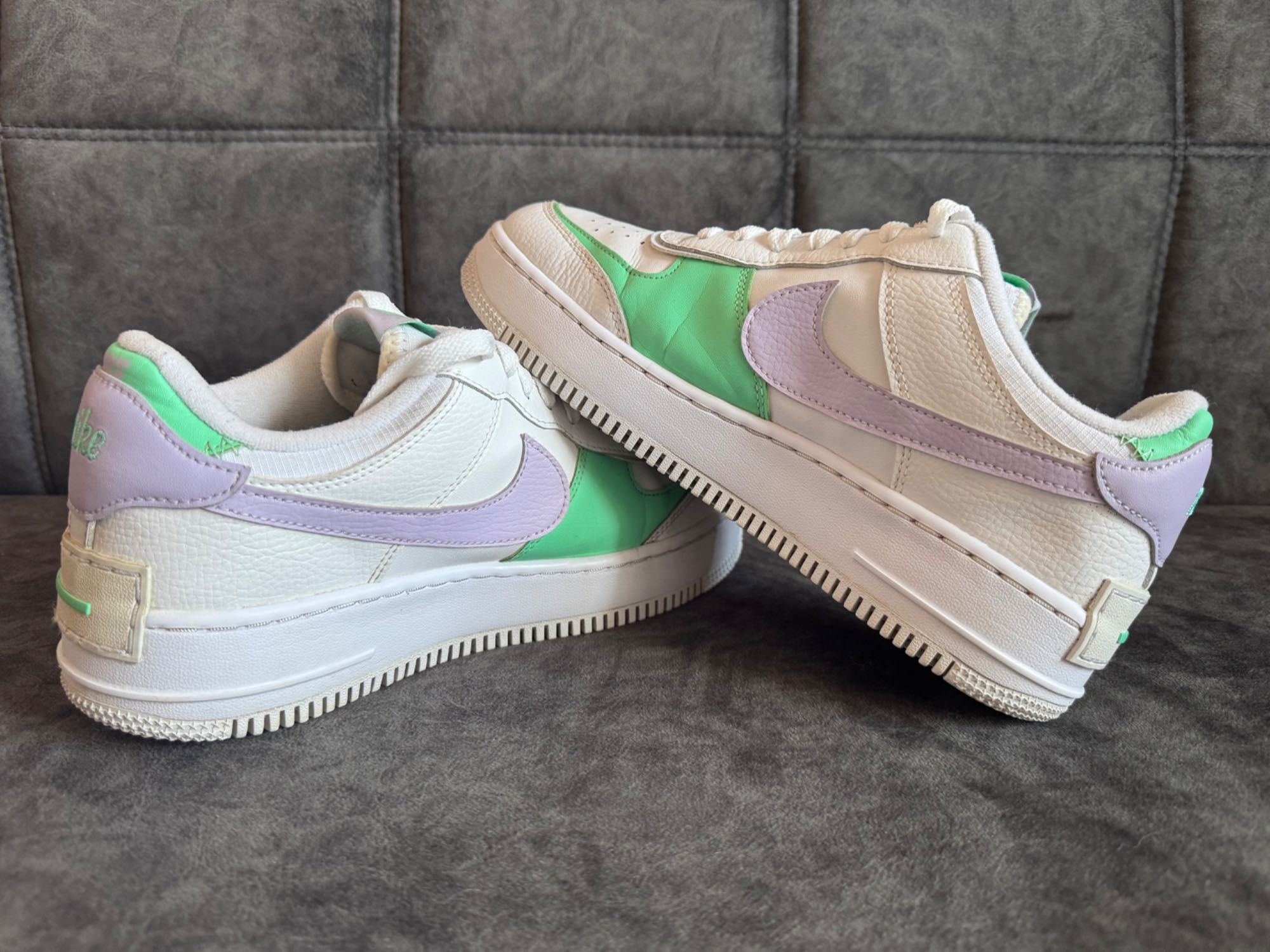 Nike AF1 Shadow WHITE/LILAC/Gren.
