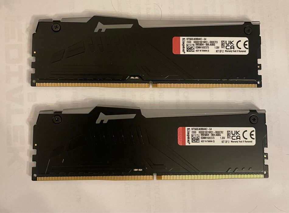 Kit Memorie Kingston Fury Beast RGB XMP 3.0 64GB DDR5 6000MHZ CL40