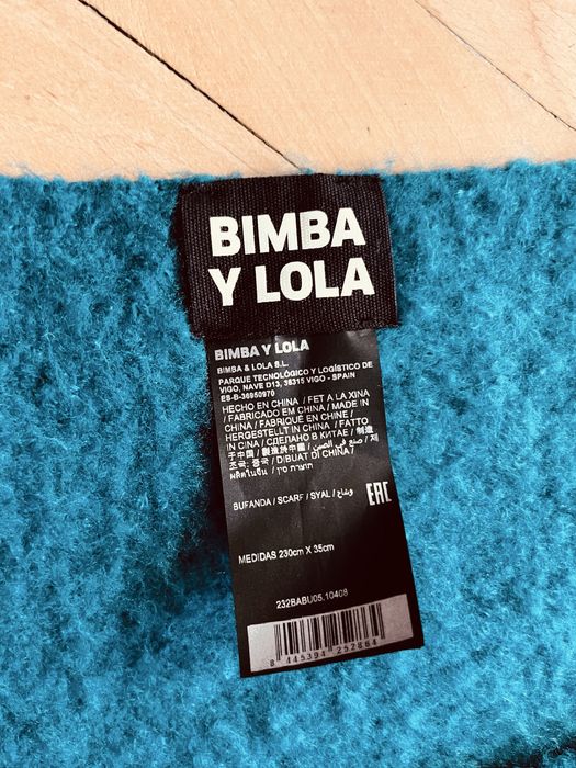 Fular lung și gros Bimba Y Lola turcoaz