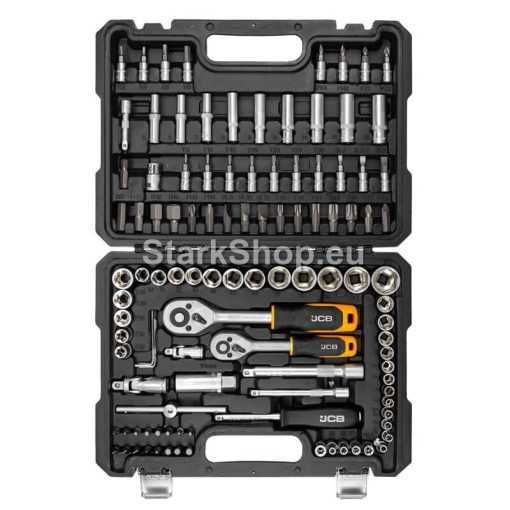 Гедоре 108 части 1/4“ 3/8“ 4-22мм JCB Създадено за Тежки Натоварвания